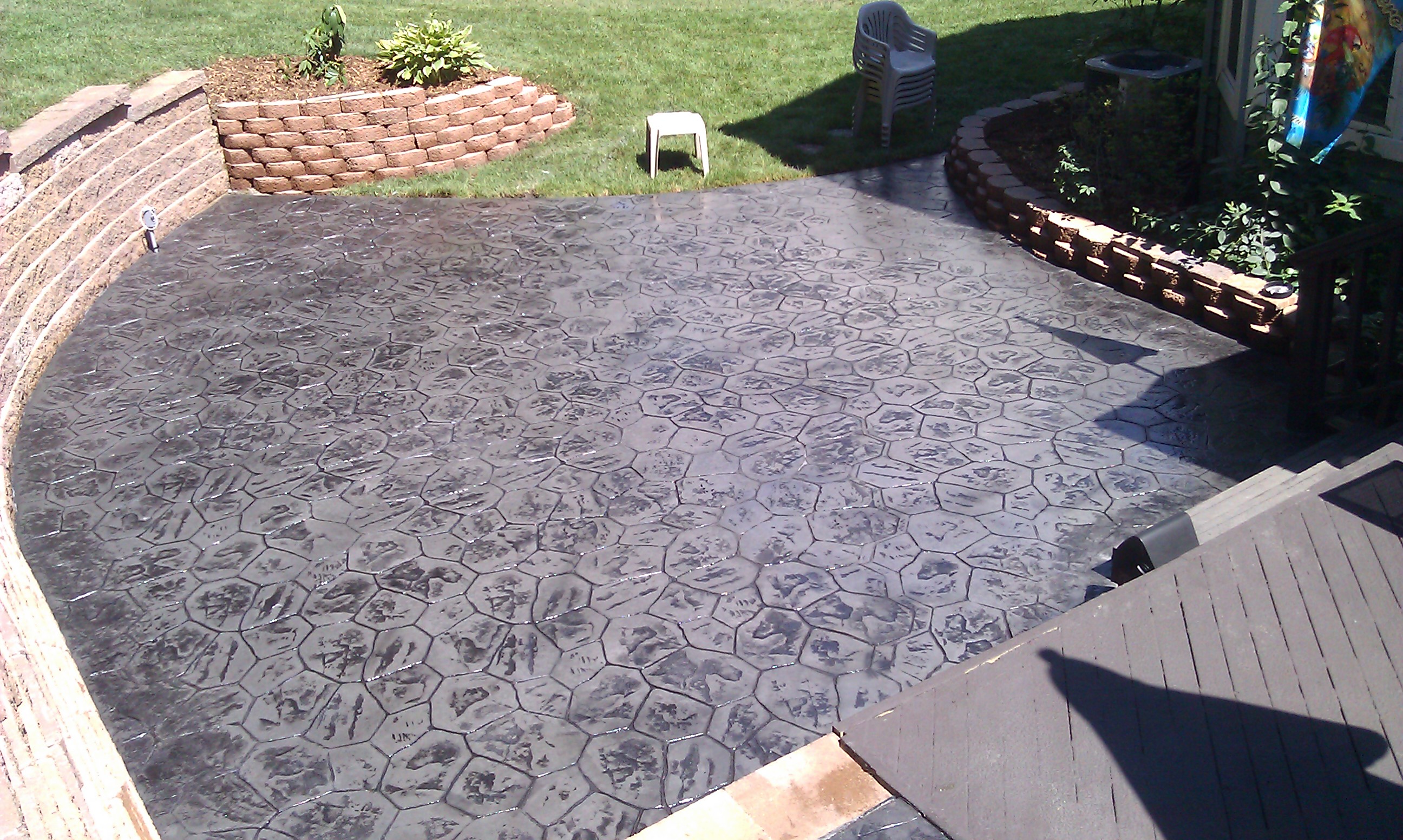 Stamped Concrete Patio Ideas In Washington Twp Mi Concrete